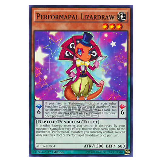 Yu-Gi-Oh! - 2016 Mega-Tin Mega Pack - Performapal Lizardraw (Common) MP16-EN004