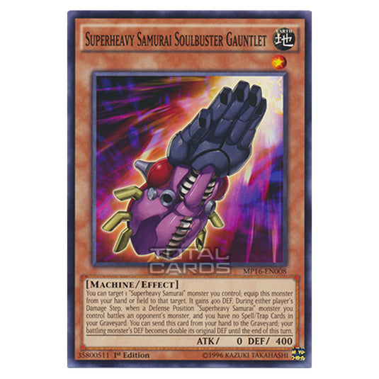 Yu-Gi-Oh! - 2016 Mega-Tin Mega Pack - Superheavy Samurai Soulbuster Gauntlet (Common) MP16-EN008