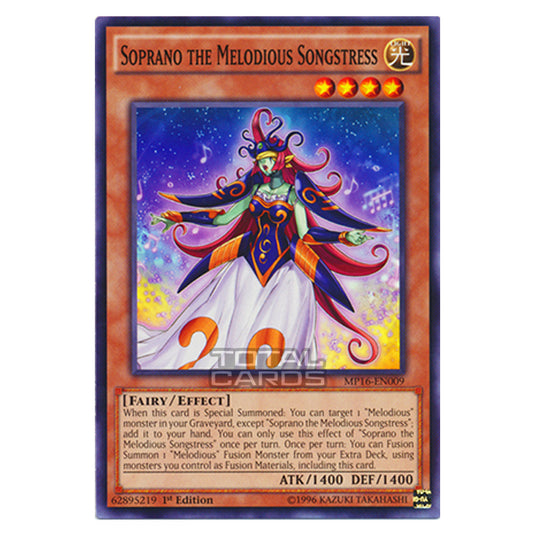 Yu-Gi-Oh! - 2016 Mega-Tin Mega Pack - Soprano the Melodious Songstress (Common) MP16-EN009