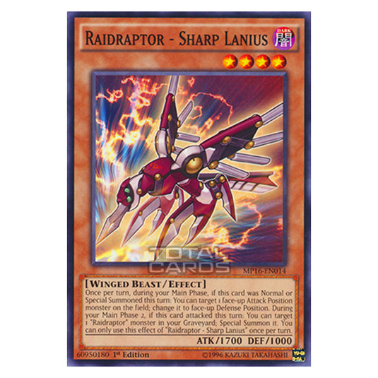 Yu-Gi-Oh! - 2016 Mega-Tin Mega Pack - Raidraptor - Sharp Lanius (Common) MP16-EN014