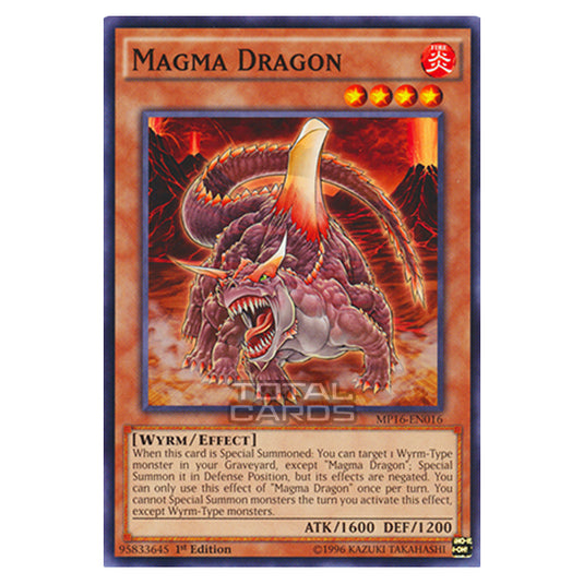 Yu-Gi-Oh! - 2016 Mega-Tin Mega Pack - Magma Dragon (Common) MP16-EN016