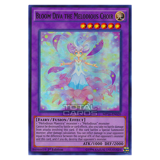 Yu-Gi-Oh! - 2016 Mega-Tin Mega Pack - Bloom Diva the Melodious Choir (Ultra Rare) MP16-EN020