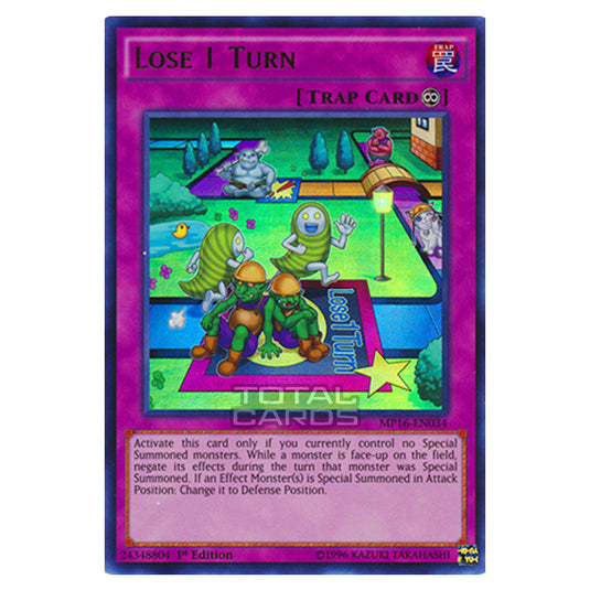 Yu-Gi-Oh! - 2016 Mega-Tin Mega Pack - Lose 1 Turn (Ultra Rare) MP16-EN034