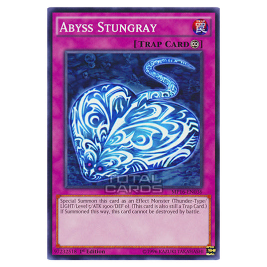 Yu-Gi-Oh! - 2016 Mega-Tin Mega Pack - Abyss Stungray (Common) MP16-EN036