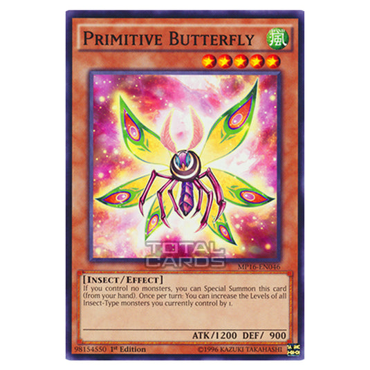 Yu-Gi-Oh! - 2016 Mega-Tin Mega Pack - Primitive Butterfly (Common) MP16-EN046