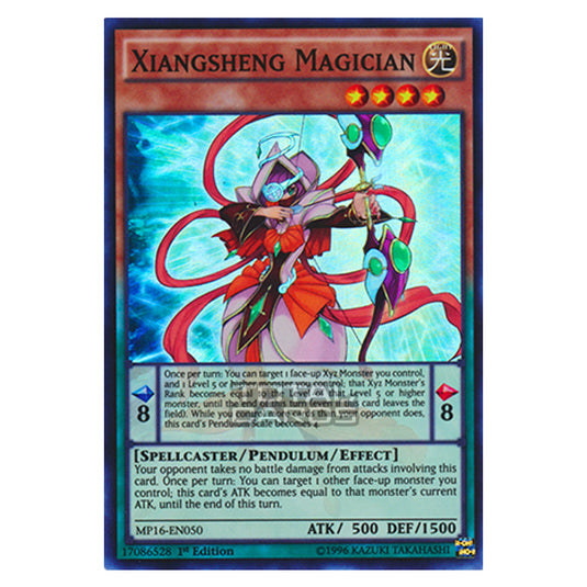 Yu-Gi-Oh! - 2016 Mega-Tin Mega Pack - Xiangsheng Magician (Super Rare) MP16-EN050