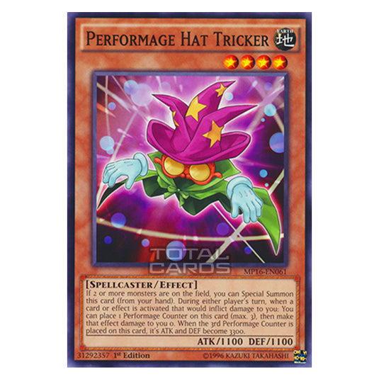 Yu-Gi-Oh! - 2016 Mega-Tin Mega Pack - Performage Hat Tricker (Common) MP16-EN061