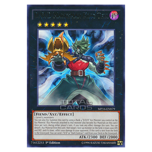 Yu-Gi-Oh! - 2016 Mega-Tin Mega Pack - D/D/D Marksman King Tell (Rare) MP16-EN079