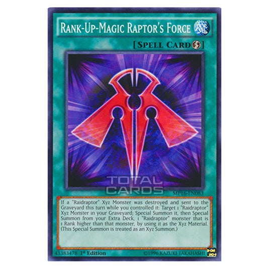 Yu-Gi-Oh! - 2016 Mega-Tin Mega Pack - Rank-Up-Magic Raptor's Force (Common) MP16-EN083