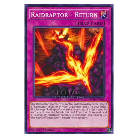 Yu-Gi-Oh! - 2016 Mega-Tin Mega Pack - Raidraptor - Return (Common) MP16-EN089