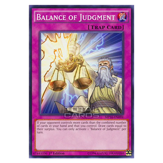 Yu-Gi-Oh! - 2016 Mega-Tin Mega Pack - Balance of Judgment (Common) MP16-EN094