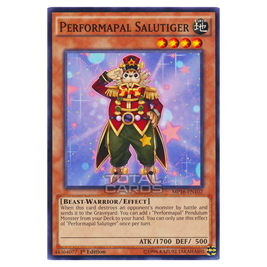 Yu-Gi-Oh! - 2016 Mega-Tin Mega Pack - Performapal Salutiger (Common) MP16-EN102