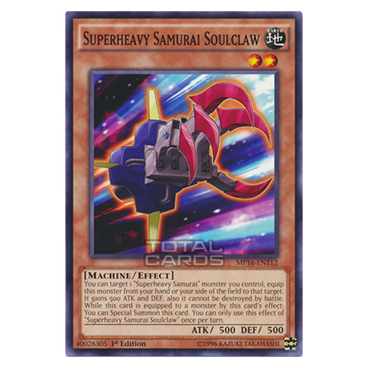 Yu-Gi-Oh! - 2016 Mega-Tin Mega Pack - Superheavy Samurai Soulclaw (Common) MP16-EN112