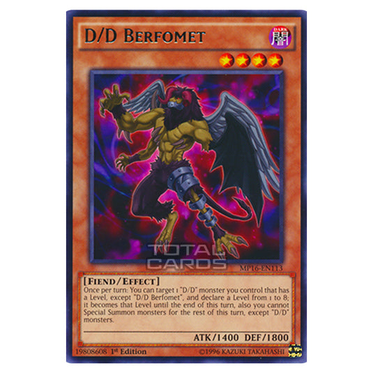 Yu-Gi-Oh! - 2016 Mega-Tin Mega Pack - D/D Berfomet (Rare) MP16-EN113