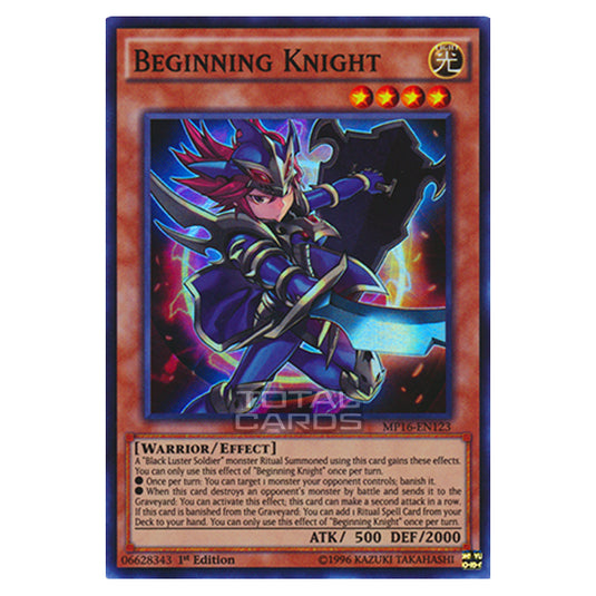 Yu-Gi-Oh! - 2016 Mega-Tin Mega Pack - Beginning Knight (Super Rare) MP16-EN123