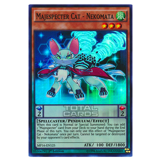 Yu-Gi-Oh! - 2016 Mega-Tin Mega Pack - Majespecter Cat - Nekomata (Super Rare) MP16-EN125