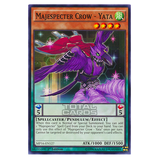 Yu-Gi-Oh! - 2016 Mega-Tin Mega Pack - Majespecter Crow - Yata (Common) MP16-EN127