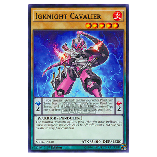 Yu-Gi-Oh! - 2016 Mega-Tin Mega Pack - Igknight Cavalier (Common) MP16-EN130