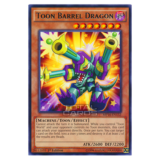 Yu-Gi-Oh! - 2016 Mega-Tin Mega Pack - Toon Barrel Dragon (Rare) MP16-EN132