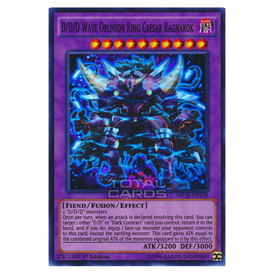 Yu-Gi-Oh! - 2016 Mega-Tin Mega Pack - D/D/D Wave Oblivion King Caesar Ragnarok (Super Rare) MP16-EN138