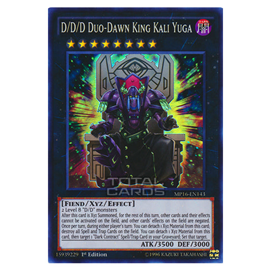 Yu-Gi-Oh! - 2016 Mega-Tin Mega Pack - D/D/D Duo-Dawn King Kali Yuga (Super Rare) MP16-EN143