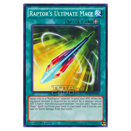 Yu-Gi-Oh! - 2016 Mega-Tin Mega Pack - Raptor's Ultimate Mace (Common) MP16-EN145