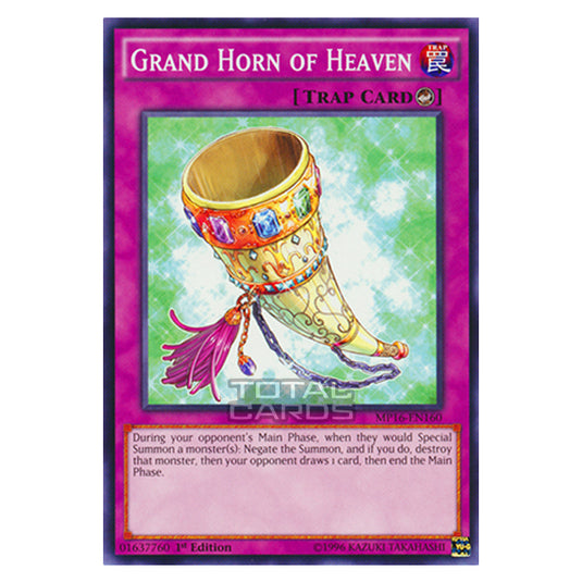 Yu-Gi-Oh! - 2016 Mega-Tin Mega Pack - Grand Horn of Heaven (Common) MP16-EN160