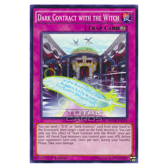 Yu-Gi-Oh! - 2016 Mega-Tin Mega Pack - Dark Contract with the Witch (Common) MP16-EN170