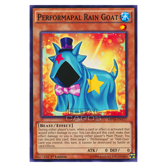 Yu-Gi-Oh! - 2016 Mega-Tin Mega Pack - Performapal Rain Goat (Common) MP16-EN177