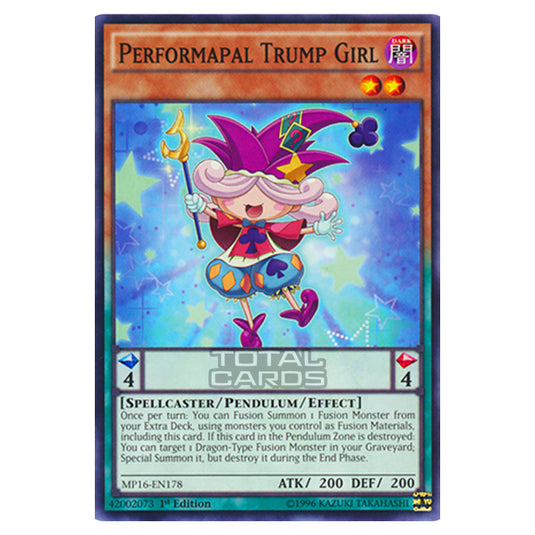 Yu-Gi-Oh! - 2016 Mega-Tin Mega Pack - Performapal Trump Girl (Common) MP16-EN178