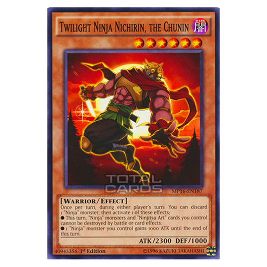 Yu-Gi-Oh! - 2016 Mega-Tin Mega Pack - Twilight Ninja Nichirin, the Chunin (Common) MP16-EN187