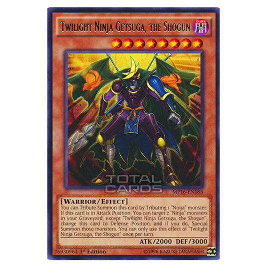 Yu-Gi-Oh! - 2016 Mega-Tin Mega Pack - Twilight Ninja Getsuga, the Shogun (Rare) MP16-EN188