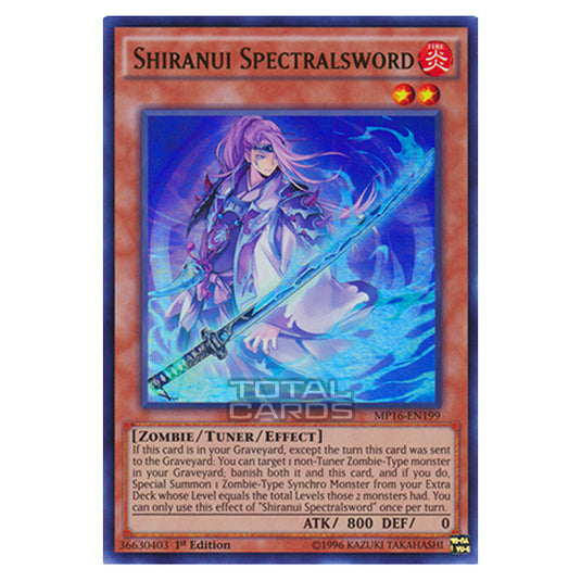 Yu-Gi-Oh! - 2016 Mega-Tin Mega Pack - Shiranui Spectralsword (Ultra Rare) MP16-EN199