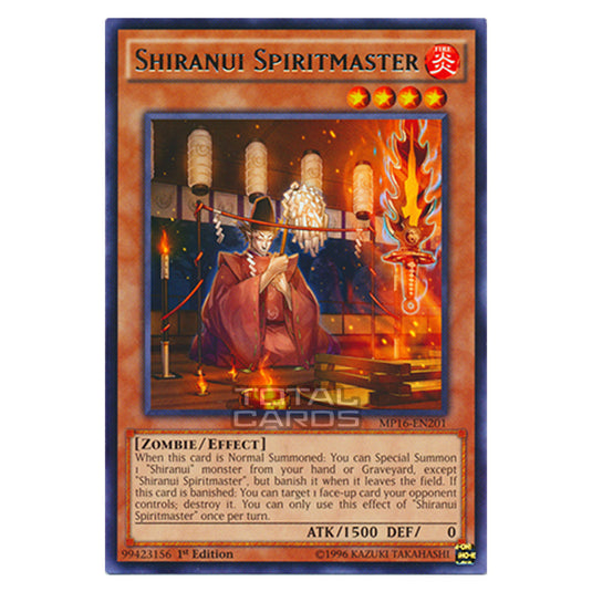 Yu-Gi-Oh! - 2016 Mega-Tin Mega Pack - Shiranui Spiritmaster (Rare) MP16-EN201