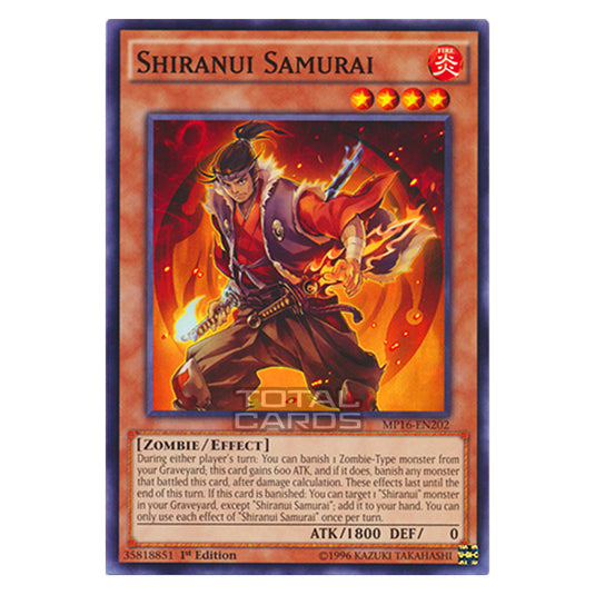 Yu-Gi-Oh! - 2016 Mega-Tin Mega Pack - Shiranui Samurai (Common) MP16-EN202