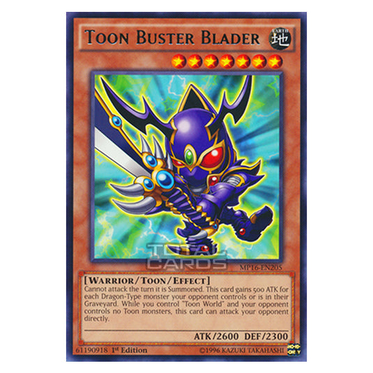 Yu-Gi-Oh! - 2016 Mega-Tin Mega Pack - Toon Buster Blader (Rare) MP16-EN205