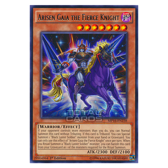Yu-Gi-Oh! - 2016 Mega-Tin Mega Pack - Arisen Gaia the Fierce Knight (Rare) MP16-EN238