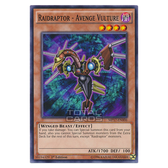 Yu-Gi-Oh! - 2017 Mega-Tin Mega Pack - Raidraptor - Avenge Vulture (Common) MP17-EN006