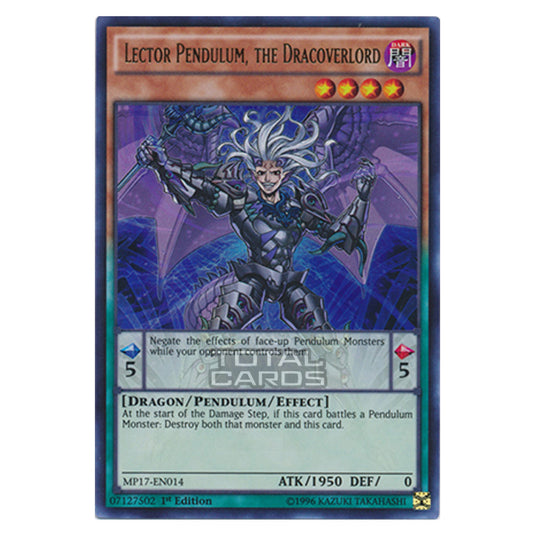 Yu-Gi-Oh! - 2017 Mega-Tin Mega Pack - Lector Pendulum, the Dracoverlord (Ultra Rare) MP17-EN014