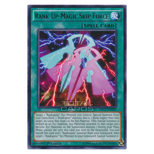 Yu-Gi-Oh! - 2017 Mega-Tin Mega Pack - Rank-Up-Magic Skip Force (Rare) MP17-EN029