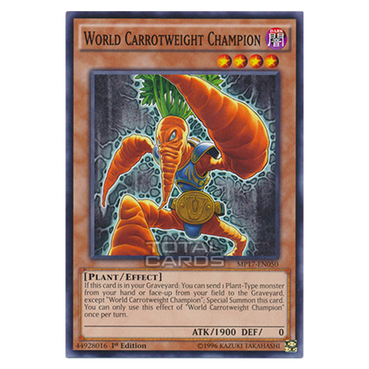 Yu-Gi-Oh! - 2017 Mega-Tin Mega Pack - World Carrotweight Champion (Common) MP17-EN050