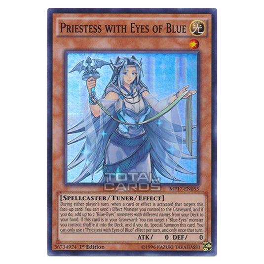 Yu-Gi-Oh! - 2017 Mega-Tin Mega Pack - Priestess with Eyes of Blue (Super Rare) MP17-EN055