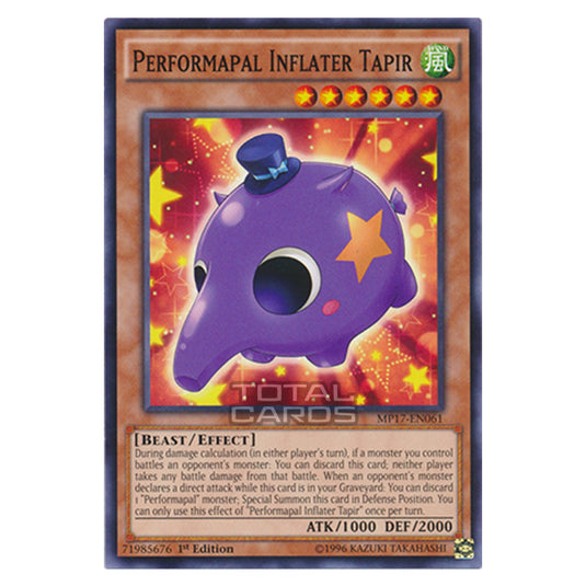 Yu-Gi-Oh! - 2017 Mega-Tin Mega Pack - Performapal Inflater Tapir (Common) MP17-EN061