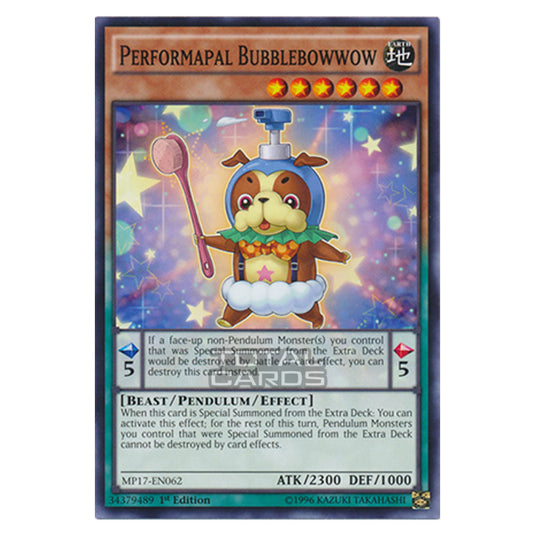 Yu-Gi-Oh! - 2017 Mega-Tin Mega Pack - Performapal Bubblebowwow (Common) MP17-EN062