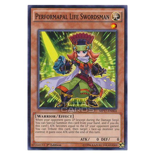 Yu-Gi-Oh! - 2017 Mega-Tin Mega Pack - Performapal Life Swordsman (Common) MP17-EN064