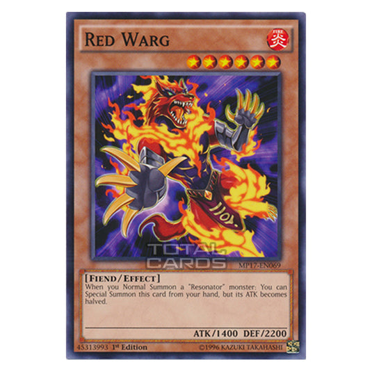 Yu-Gi-Oh! - 2017 Mega-Tin Mega Pack - Red Warg (Common) MP17-EN069