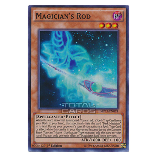 Yu-Gi-Oh! - 2017 Mega-Tin Mega Pack - Magician's Rod (Super Rare) MP17-EN074