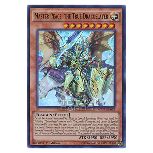 Yu-Gi-Oh! - 2017 Mega-Tin Mega Pack - Master Peace, the True Dracoslayer (Ultra Rare) MP17-EN075