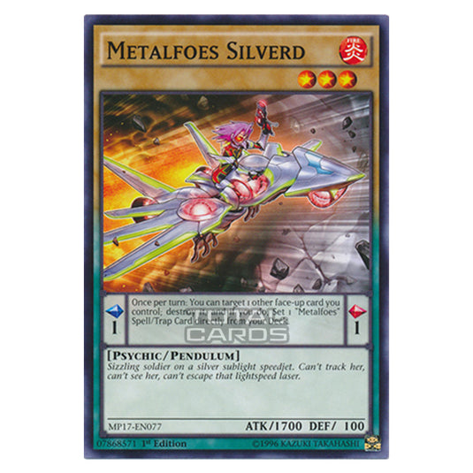 Yu-Gi-Oh! - 2017 Mega-Tin Mega Pack - Metalfoes Silverd (Common) MP17-EN077