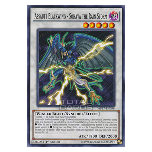 Yu-Gi-Oh! - 2017 Mega-Tin Mega Pack - Assault Blackwing - Sohaya the Rain Storm (Common) MP17-EN096